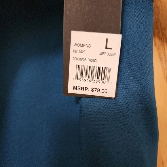 guc BEBE SPORT leggings w/pockets sz L - Picture 2 of 8